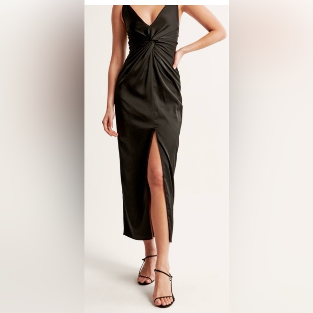 Abercrombie & Fitch twist-front draped maxi -L